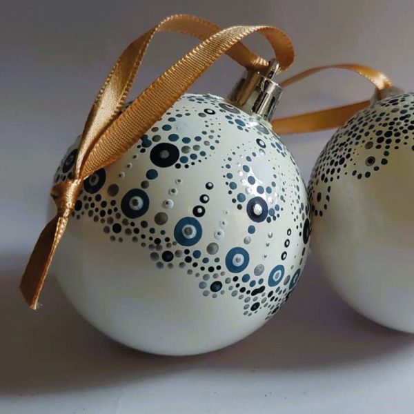 Handpainted Christmas Balls (80mm) - Image 9