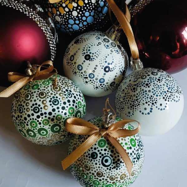 Handpainted Christmas Balls (80mm) - Image 8