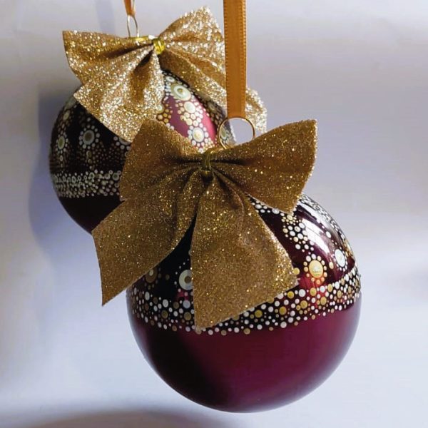 Handpainted Christmas Balls (80mm) - Image 7