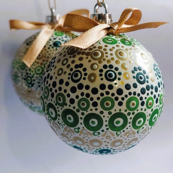 Handpainted Christmas Balls (80mm) - Image 6