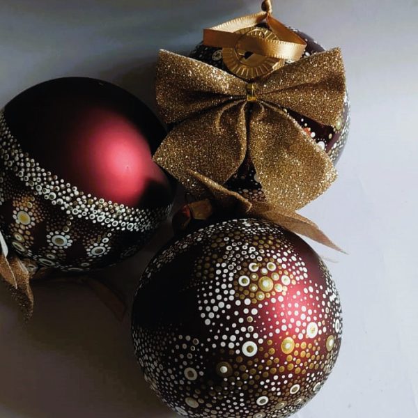 Handpainted Christmas Balls (80mm)