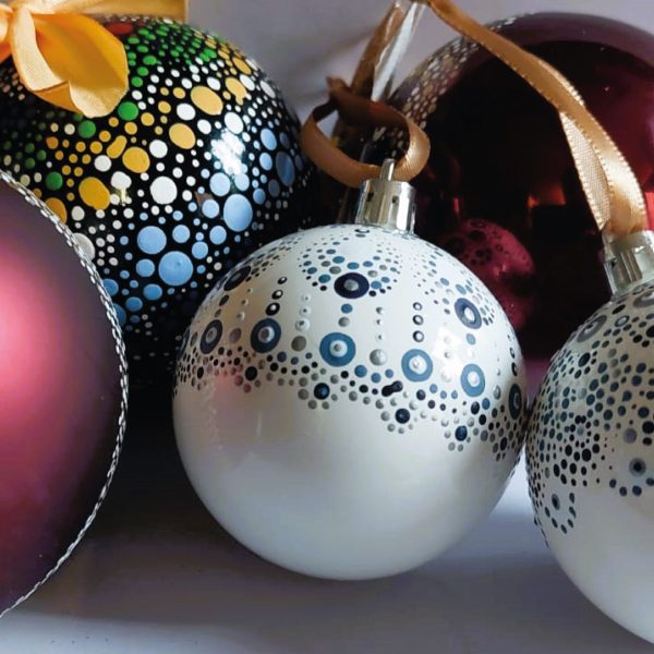 Handpainted Christmas Balls (80mm) - Image 4